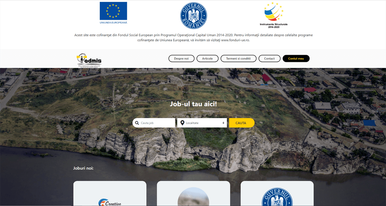 Crearea platformei online de joburi Crearea platformei online de joburi
